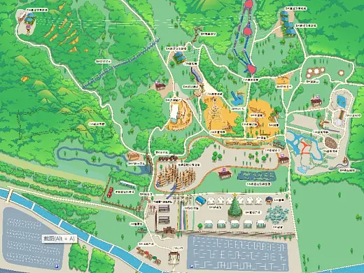 平泉景区手绘地图在紧急疏散与救援中的重要作用 ？